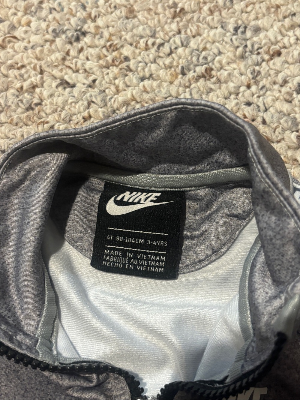 Nike Kids Gray Track Jacket - Picture 5 of 8